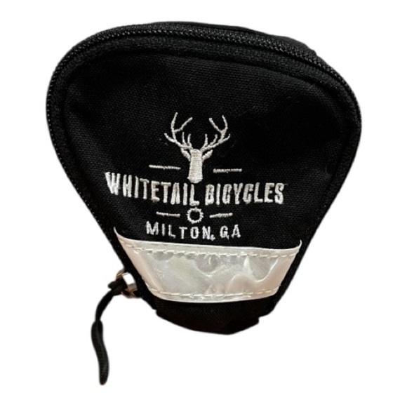 Whitetail Bicycles Black Bike Saddle Bag Reflective Waterproof Cycling Gear - Picture 2 of 6